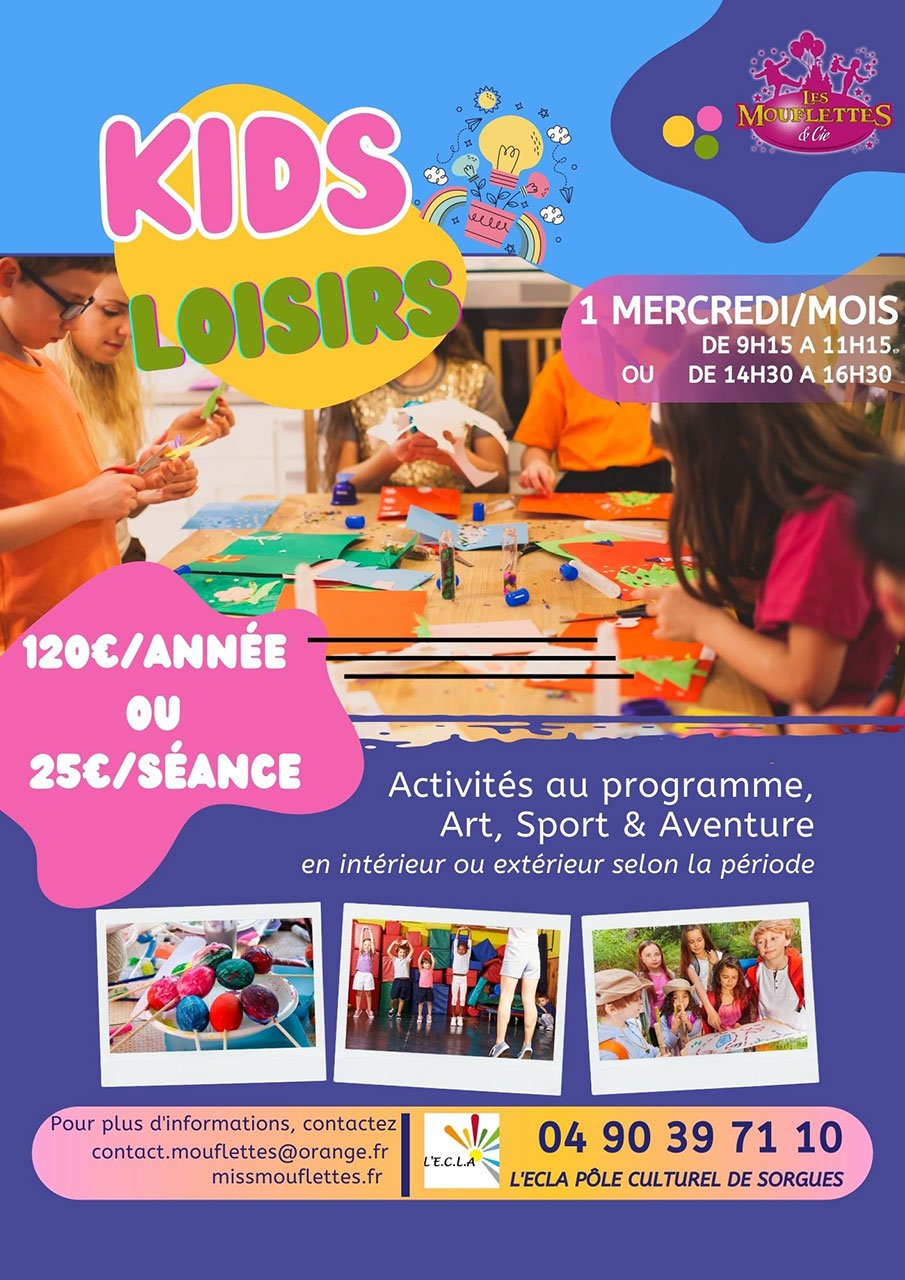 Kids Loisirs Atelier Enfants Sorgues Avignon